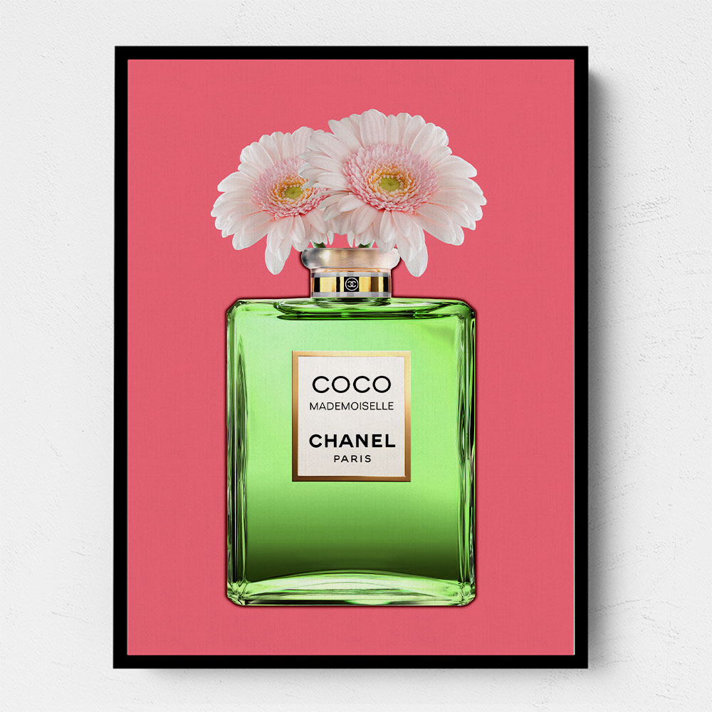 Green Coco Chanel With Flowers