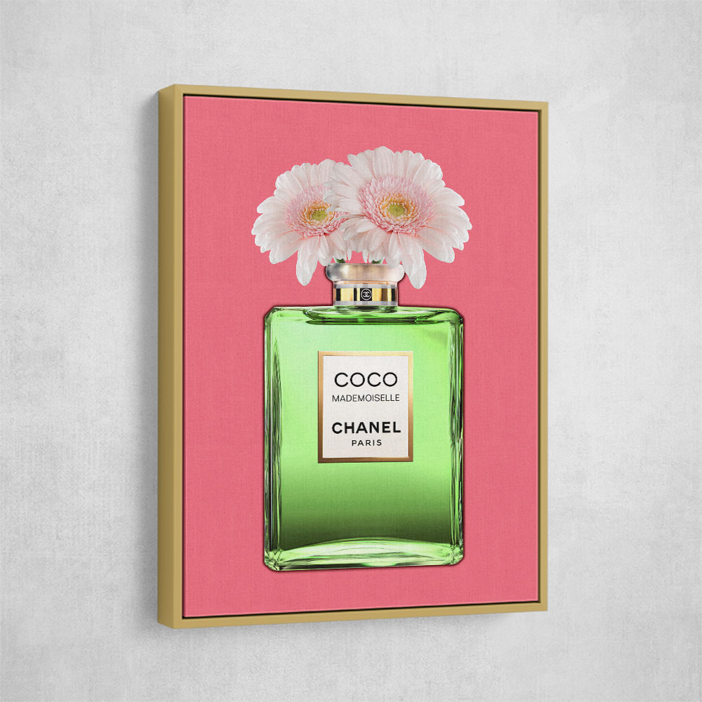 Green Coco Chanel With Flowers