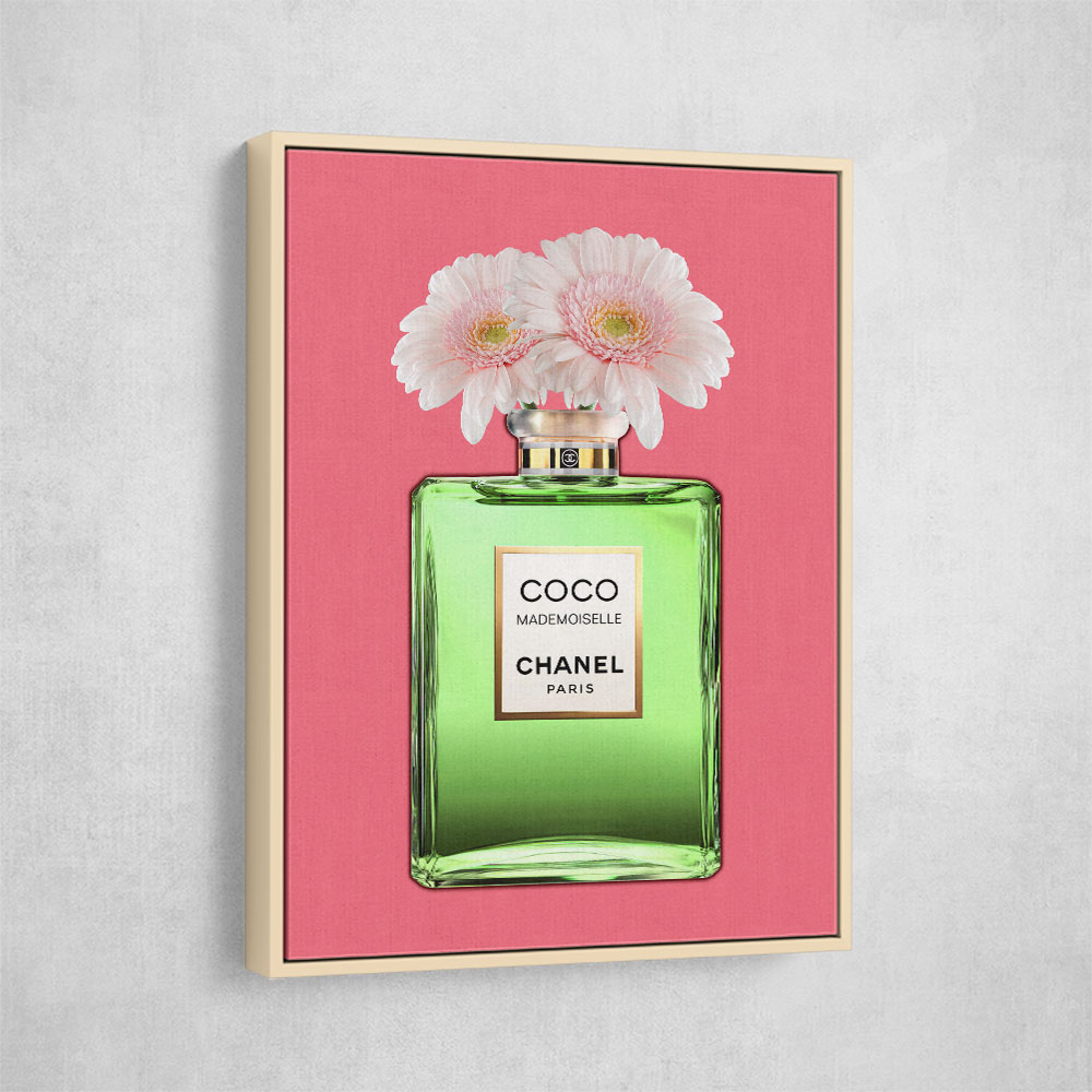 Green Coco Chanel With Flowers