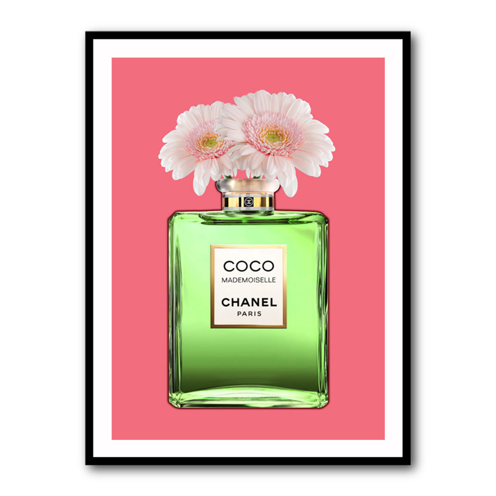 Green Coco Chanel With Flowers