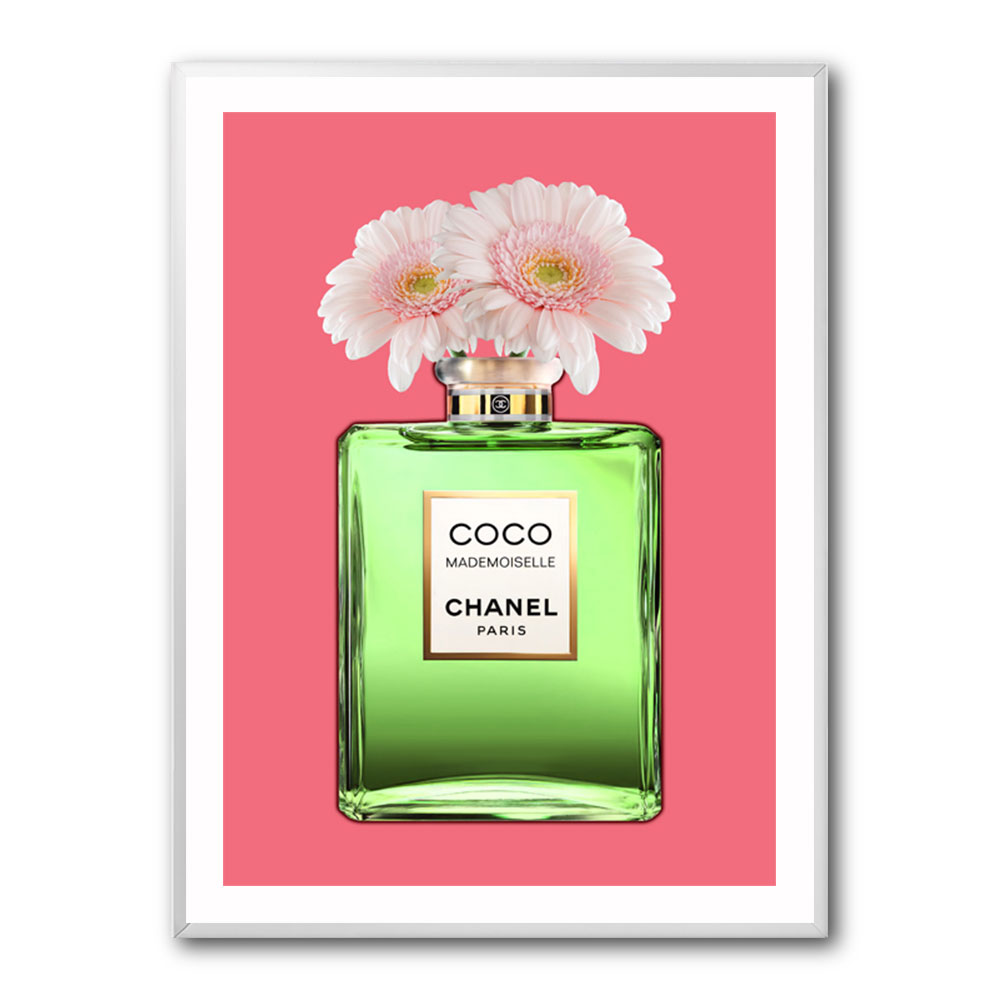 Green Coco Chanel With Flowers