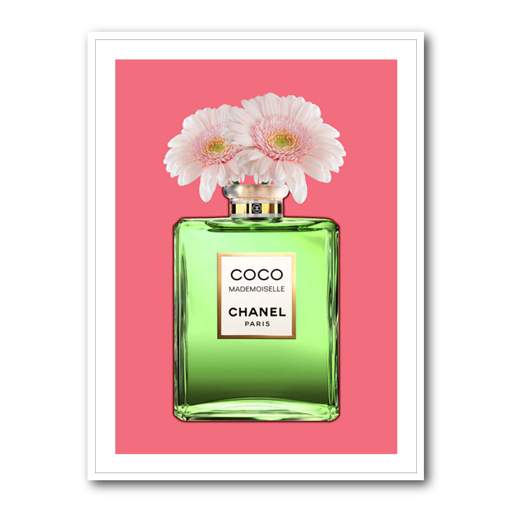 Green Coco Chanel With Flowers