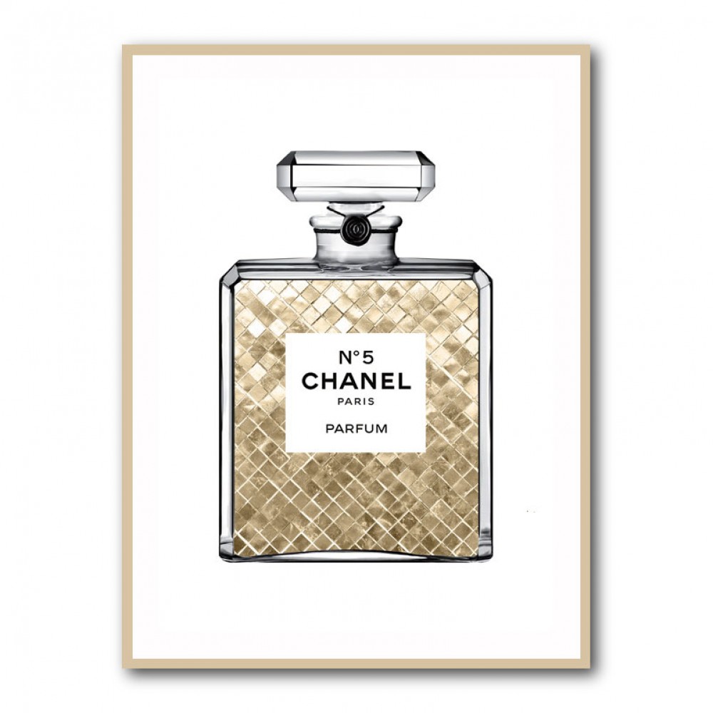 Champagne Gold in Chanel Wall Art