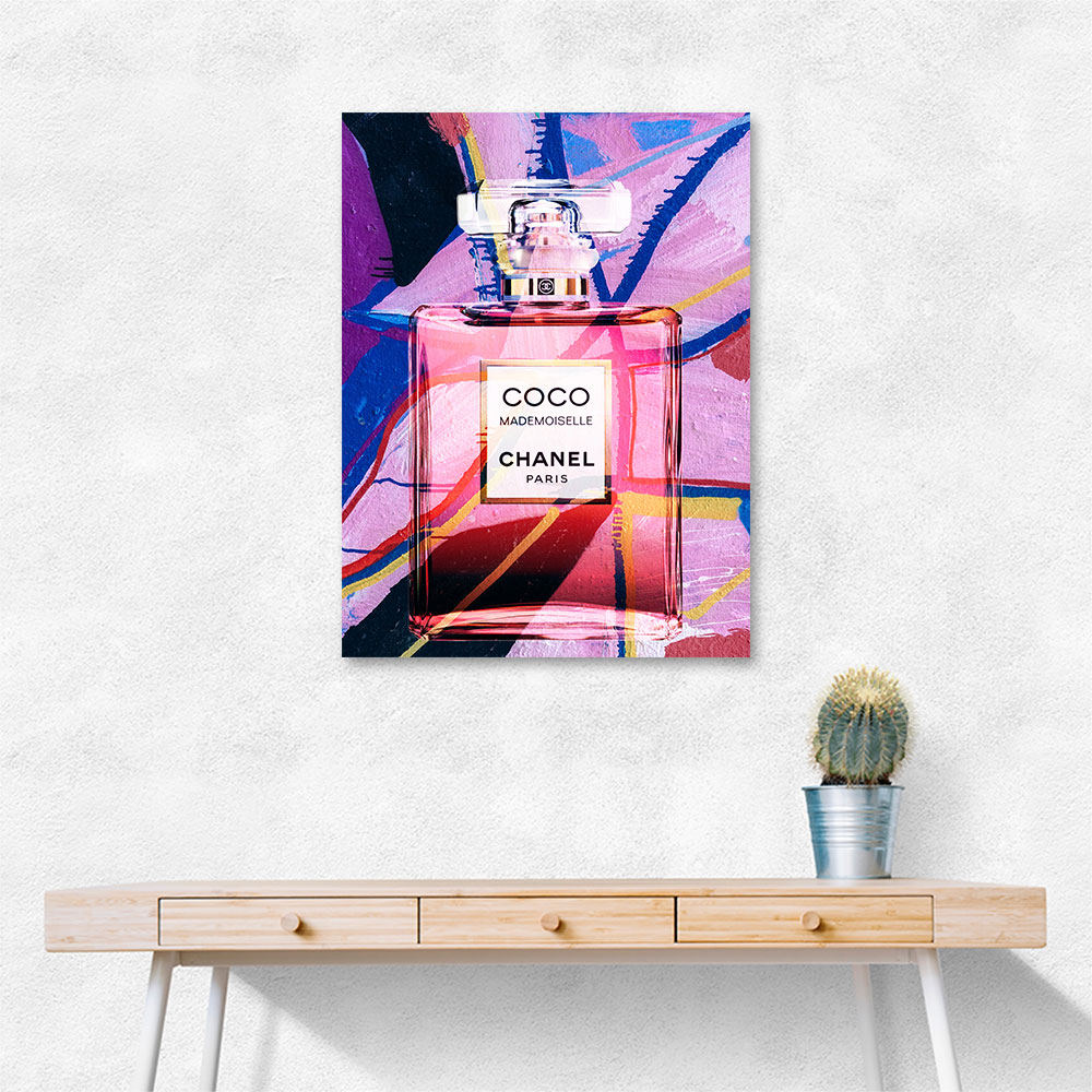 Coco Mademoiselle Perfume Bottle Abstract