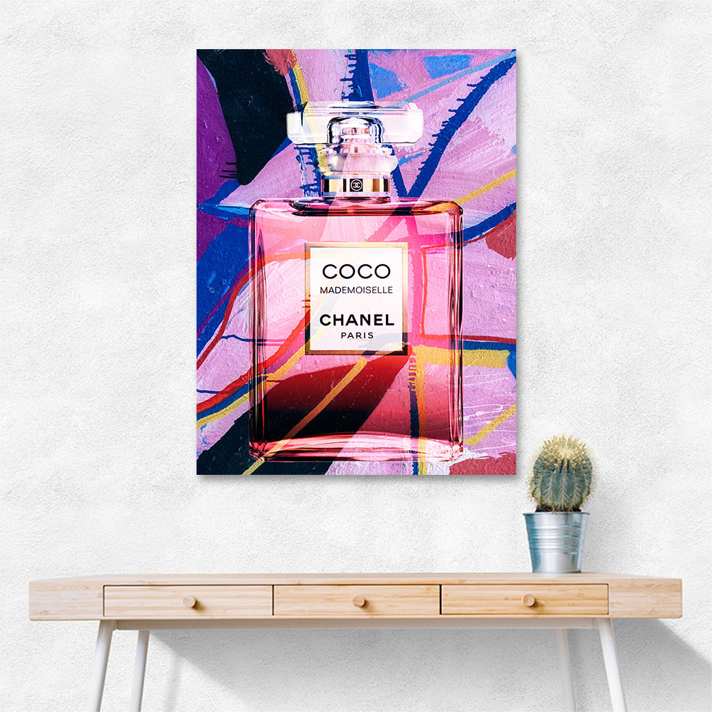 Coco Mademoiselle Perfume Bottle Abstract