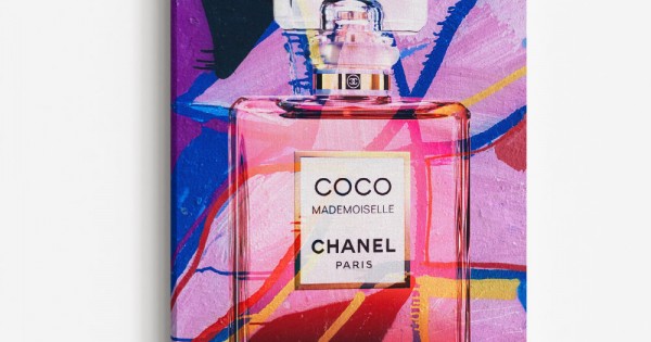 Coco Mademoiselle Perfume Bottle Abstract Wall Art