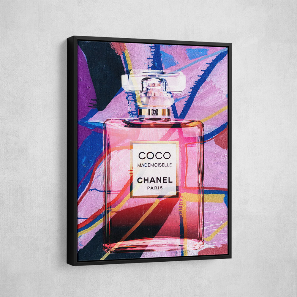 Coco Mademoiselle Perfume Bottle Abstract