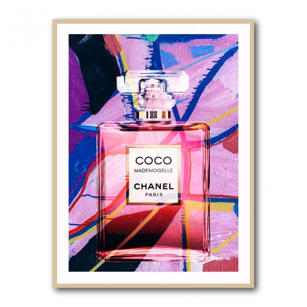 Coco Mademoiselle Perfume Bottle Abstract