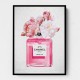 Chanel Pink Perfume Flowers