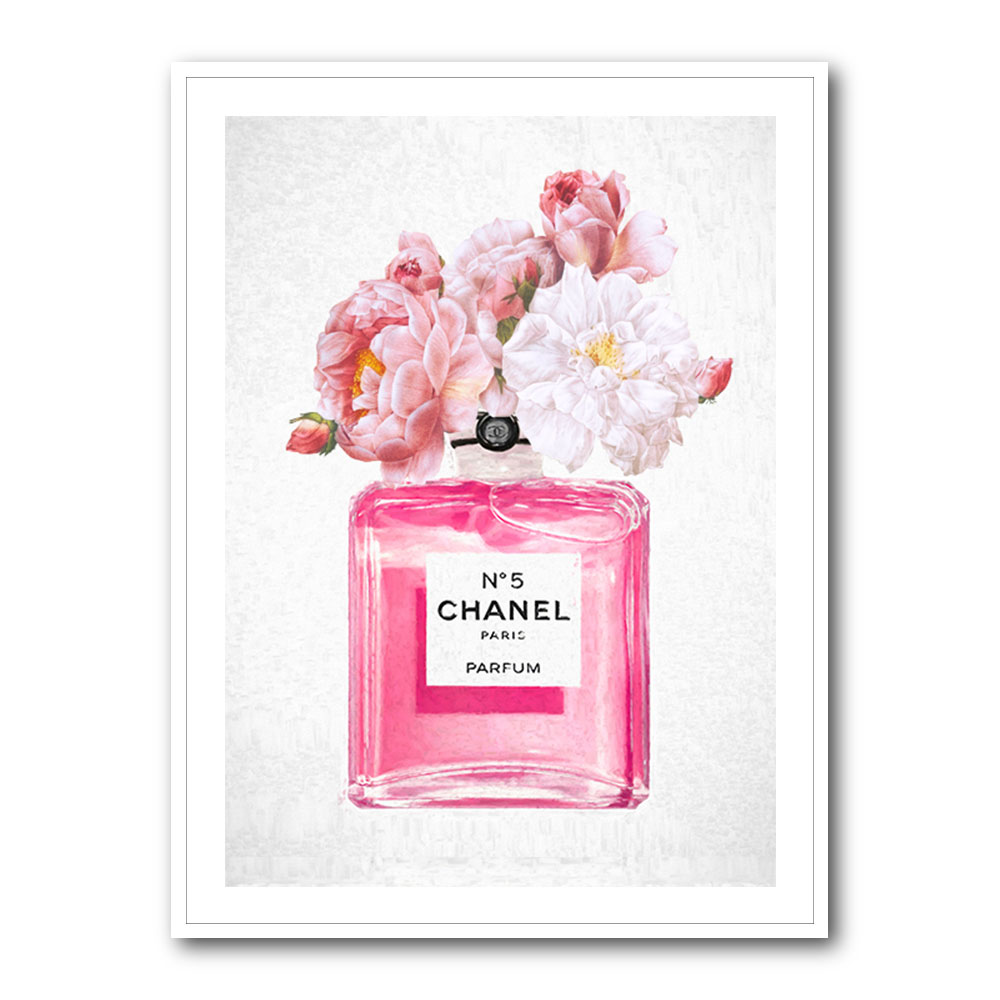 Chanel Pink Perfume Flowers