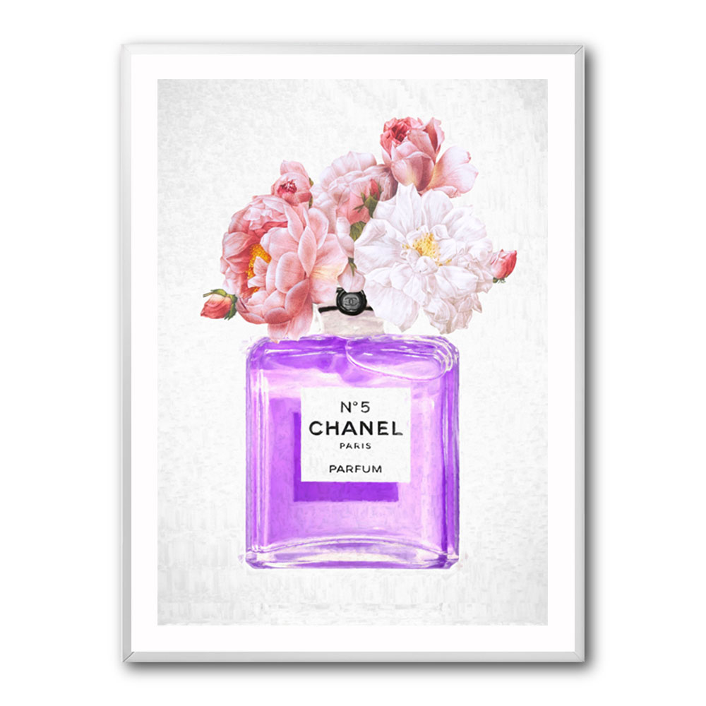 Chanel Purple Perfume Flowers