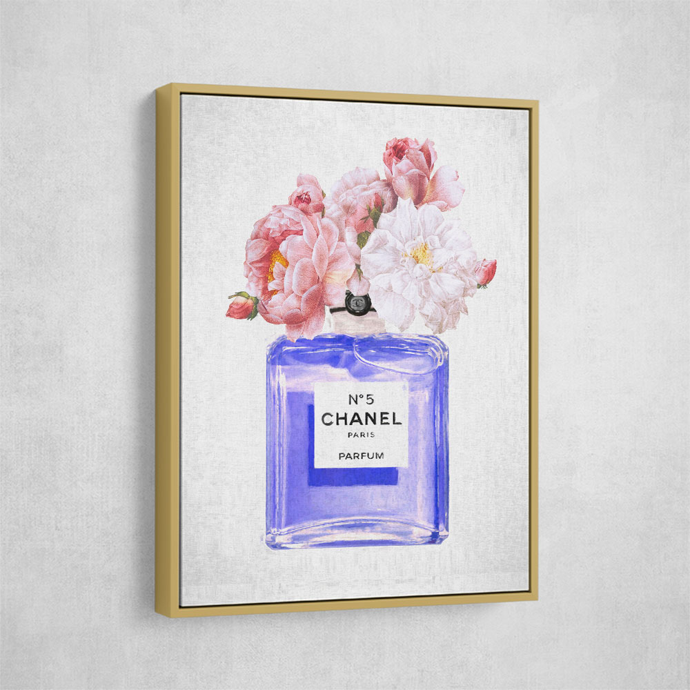 Chanel Blue Perfume Flowers