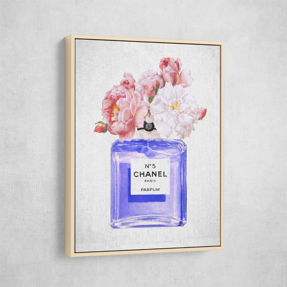 Chanel Blue Perfume Flowers