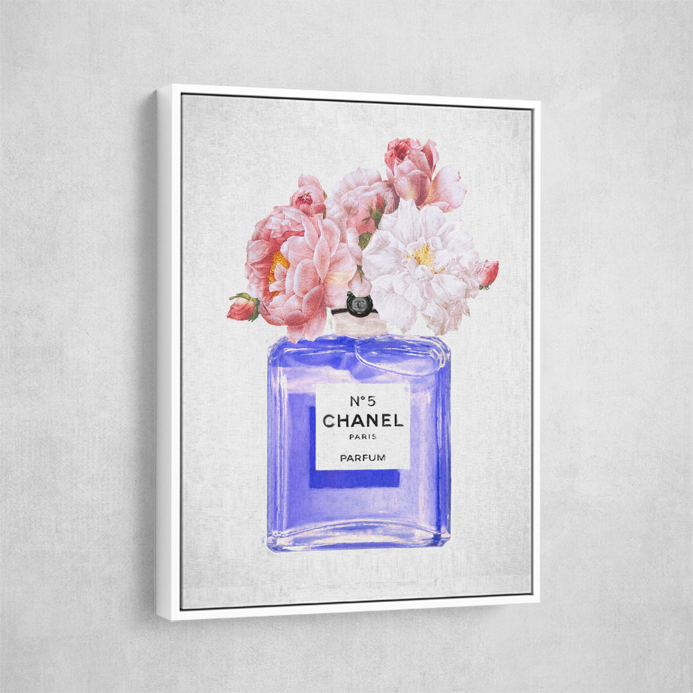 Chanel Blue Perfume Flowers