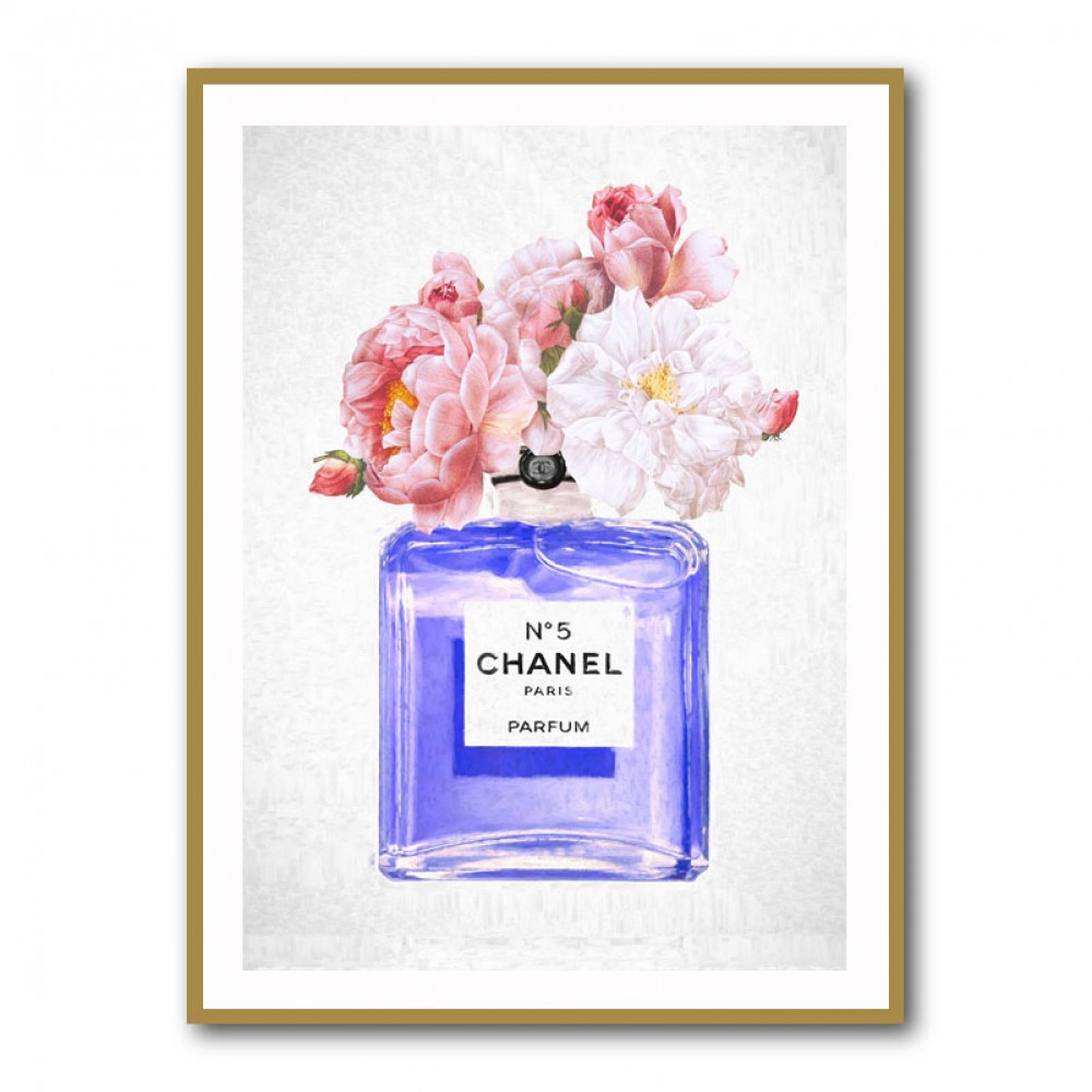 Chanel Blue Perfume Flowers