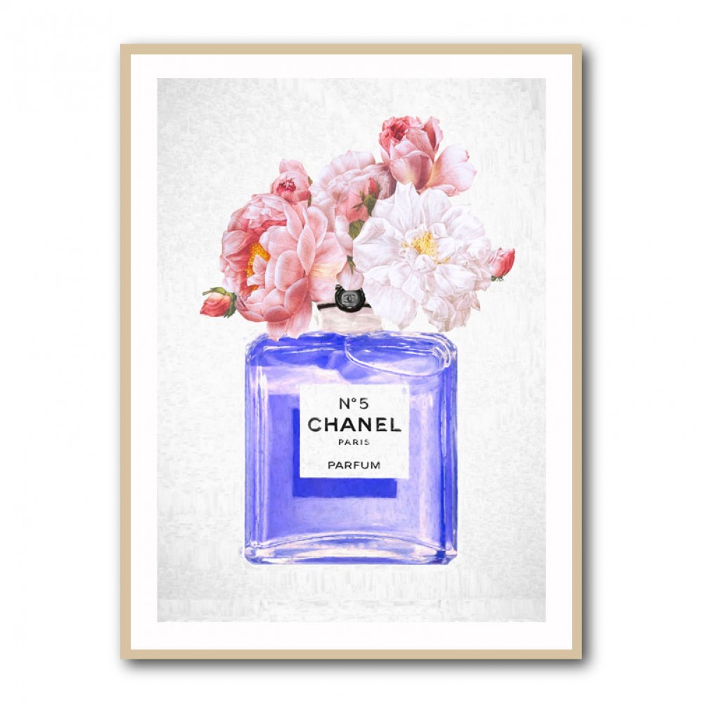 Chanel Blue Perfume Flowers