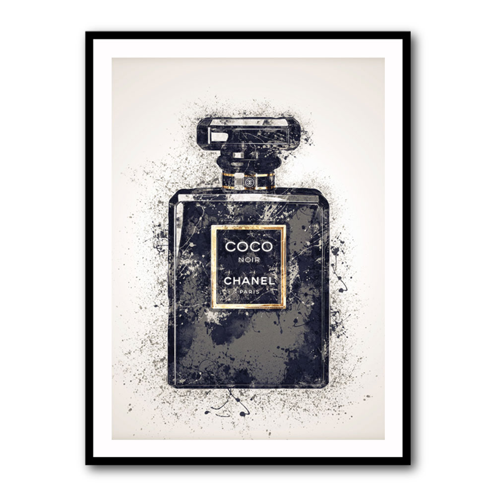 Chanel Coco Noir Splash One Wall Art