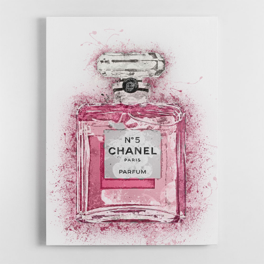 Chanel No 5 Pink Splatter