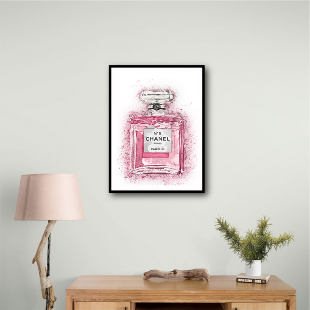 Chanel No 5 Pink Splatter