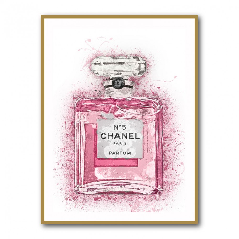 Chanel No 5 Pink Splatter