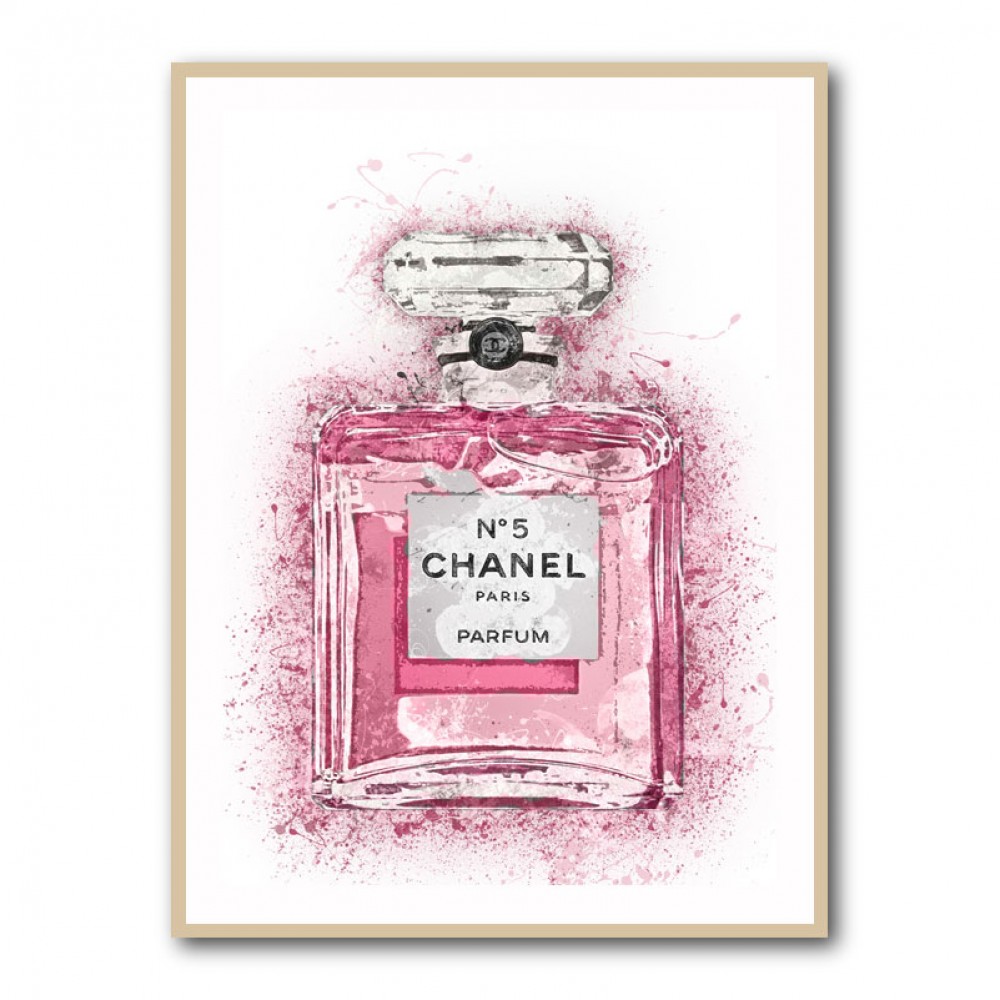 Chanel No 5 Pink Splatter