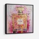 Chanel No 5 Pink & Gold Abstract Perfume Bottle 