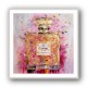 Chanel No 5 Pink & Gold Abstract Perfume Bottle 