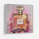 Chanel No5 Pink & Gold Abstract Perfume Bottle 