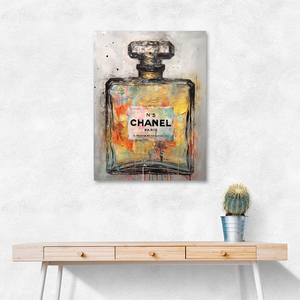 Chanel No 5 Abstract Grunge