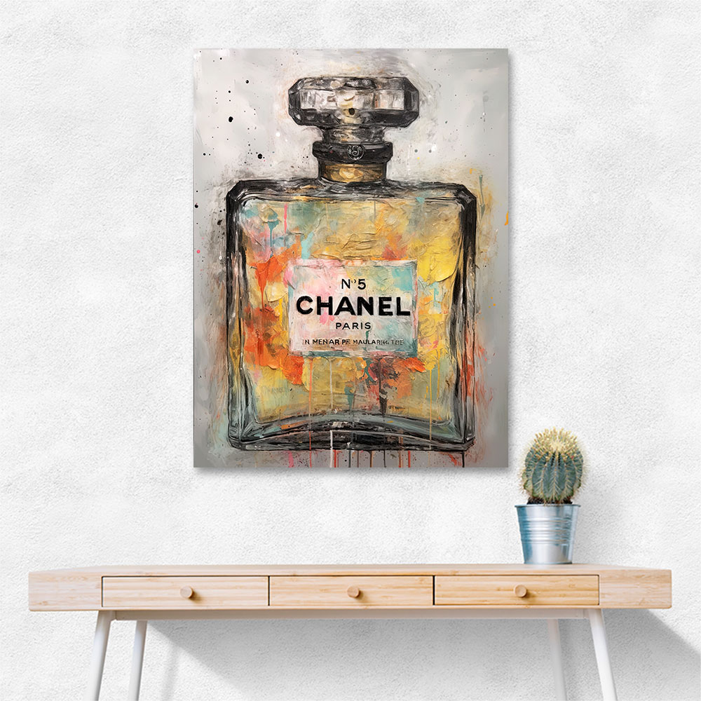 Chanel No 5 Abstract Grunge