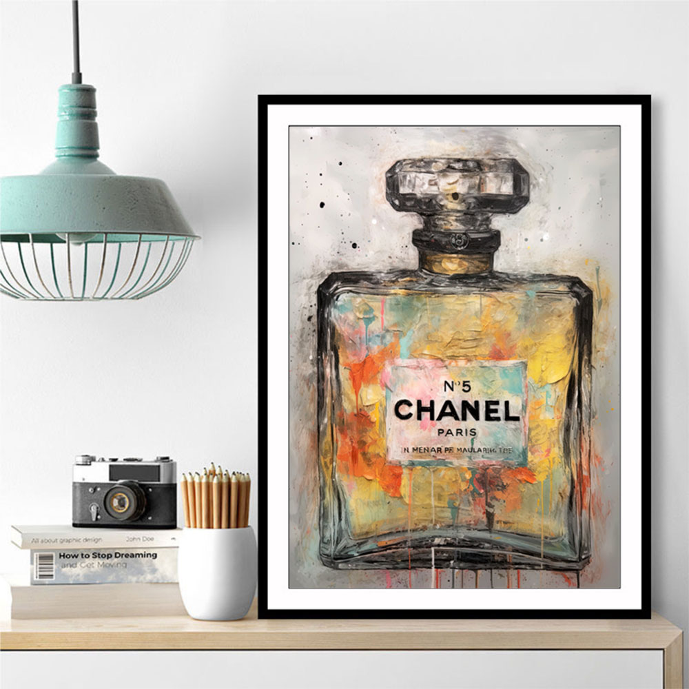 Chanel No 5 Abstract Grunge