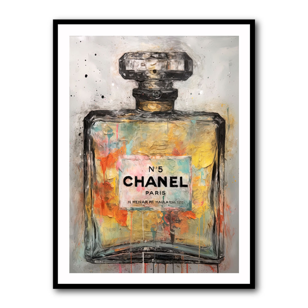 Chanel No 5 Abstract Grunge