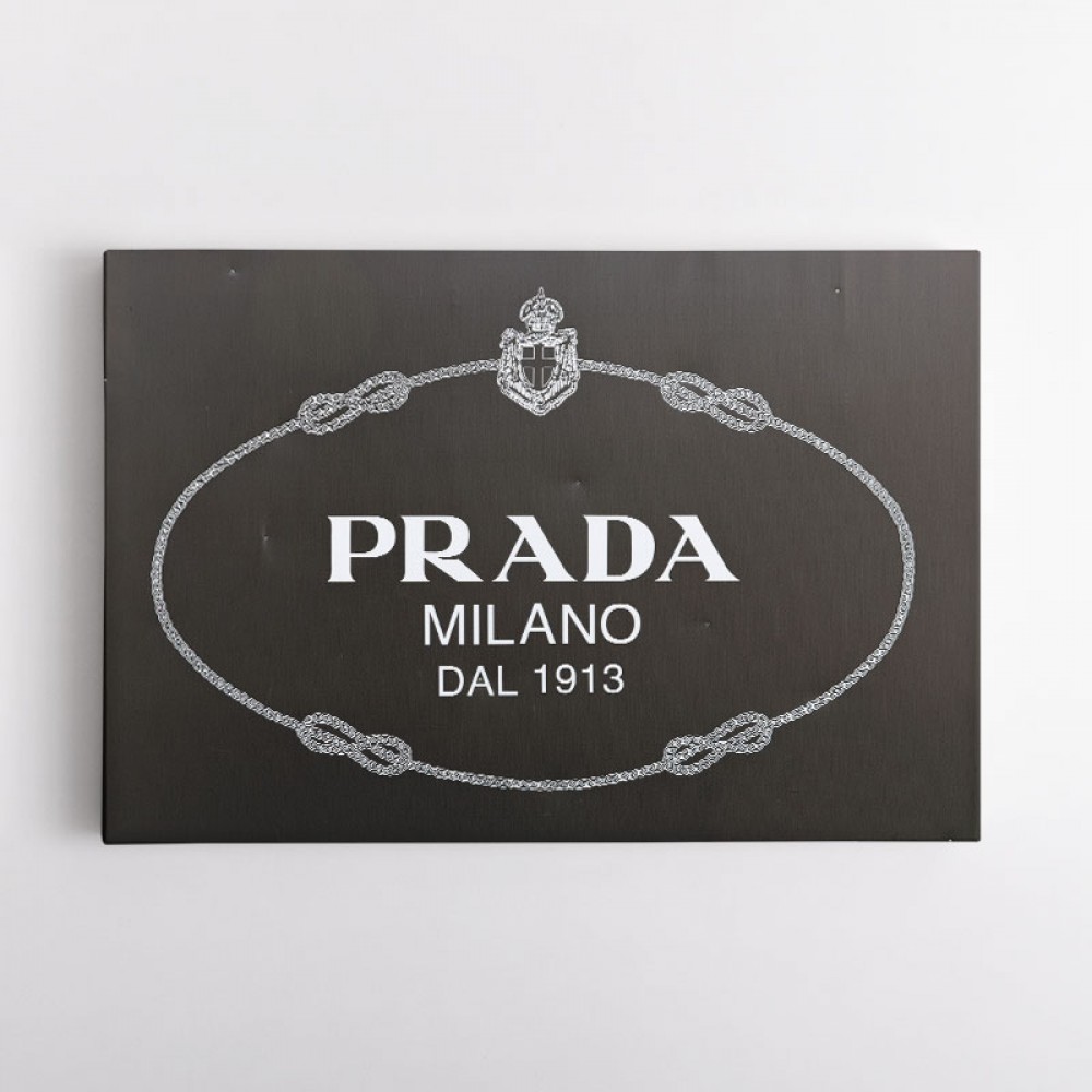 Prada Marfa Black & Gold Sign