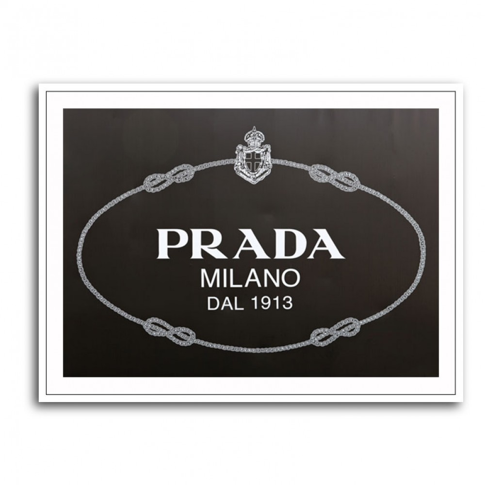 Prada Marfa Black & Gold Sign