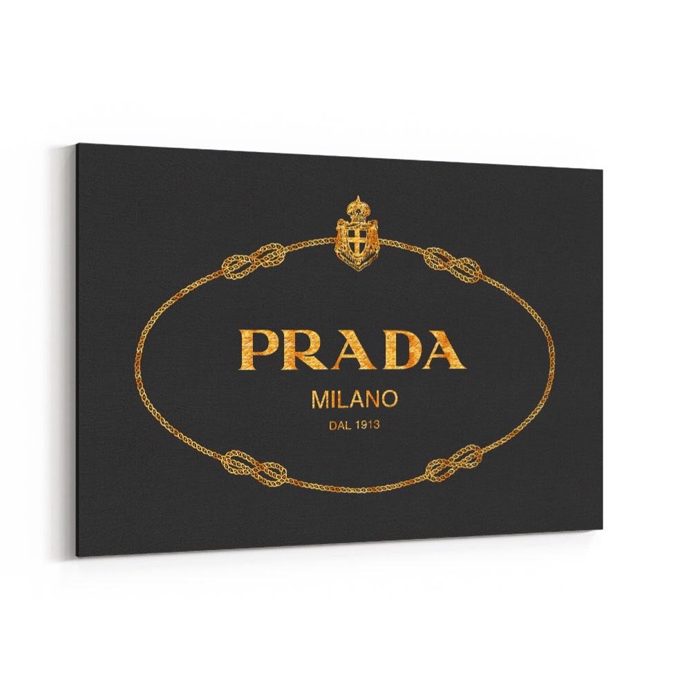 Prada Black & Gold Sign