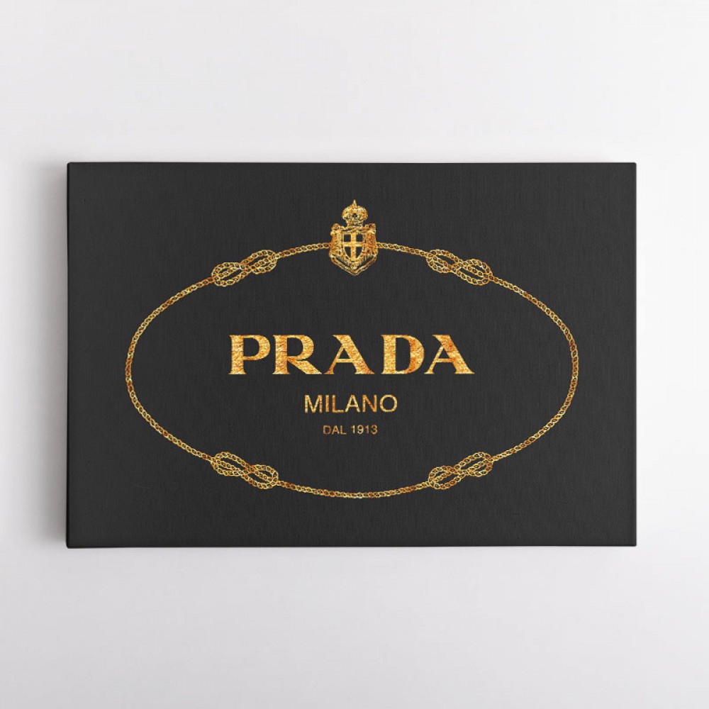 Prada Black & Gold Sign