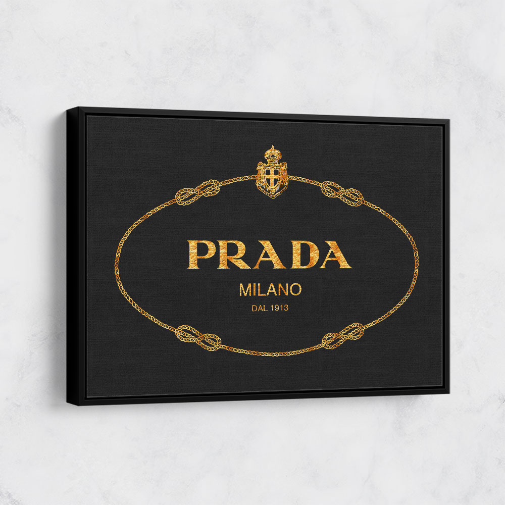 Prada Black & Gold Sign