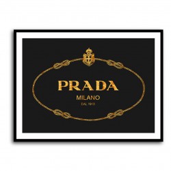 Prada Black & Gold Sign