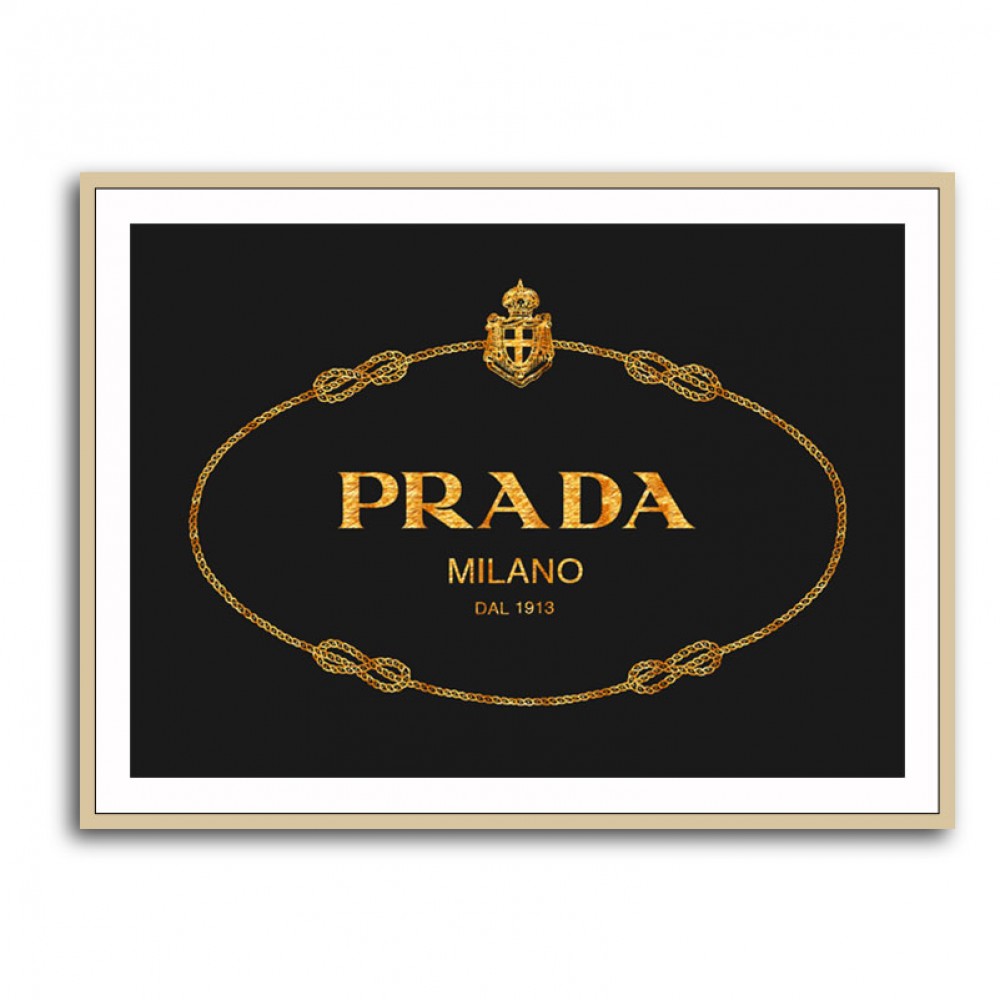 Prada Black & Gold Sign