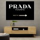 Prada Marfa Black & White Sign