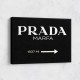 Prada Marfa Black & White Sign