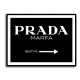 Prada Marfa Black & White Sign