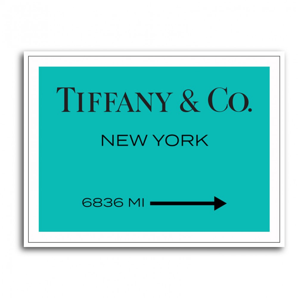 Tiffany & Co New York Sign