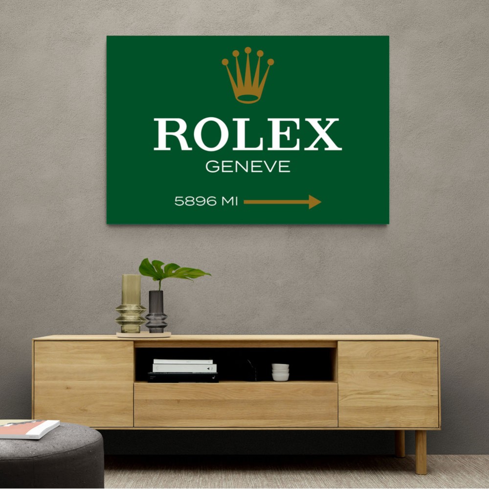 Rolex Genève Green Sign