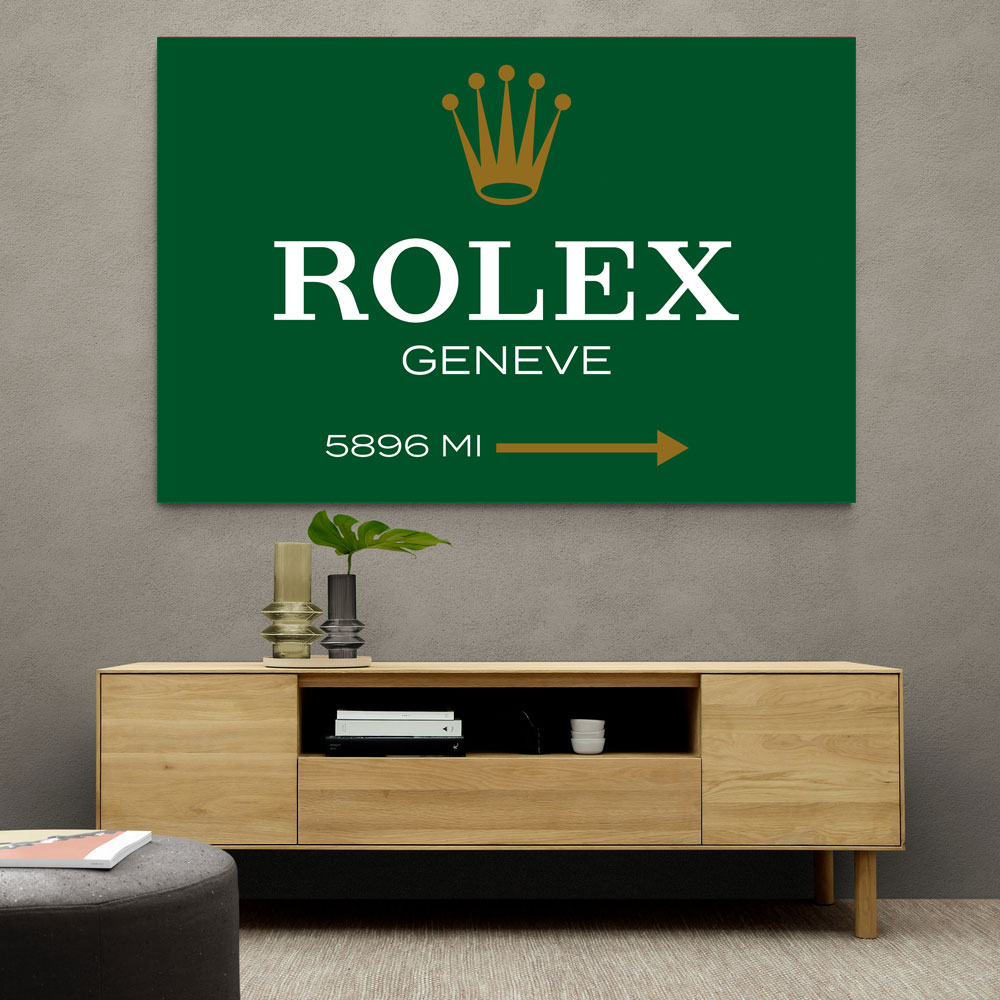 Rolex Genève Green Sign