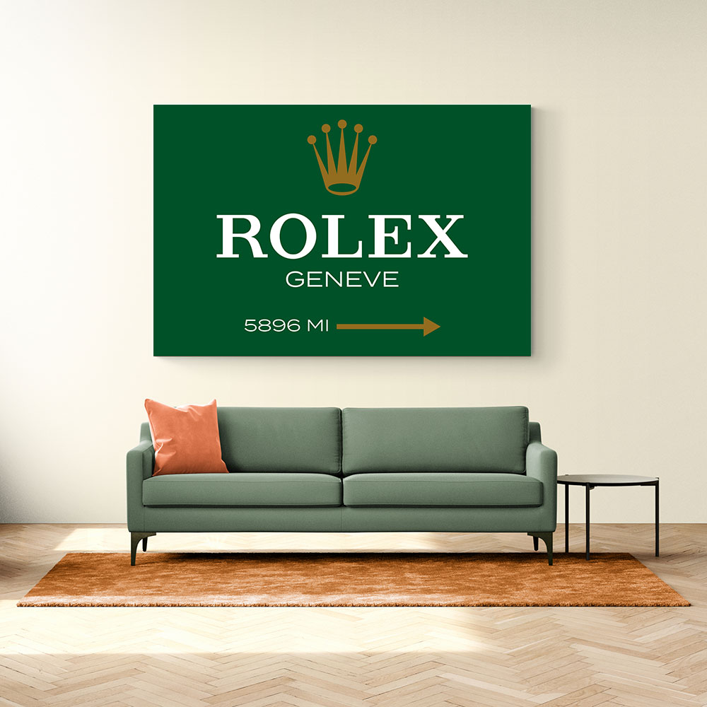 Rolex Genève Green Sign