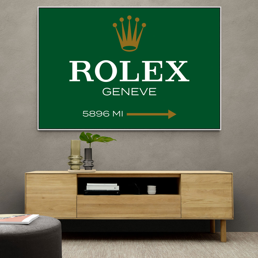 Rolex Genève Green Sign