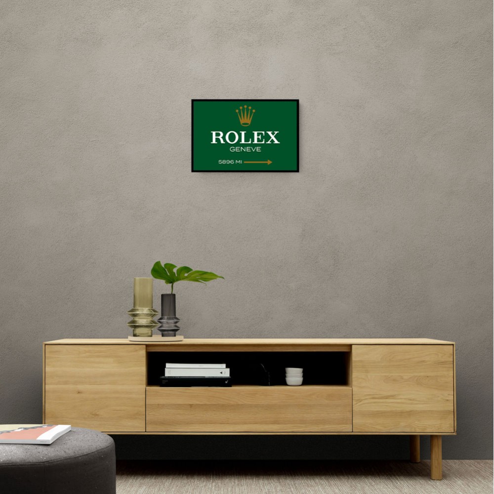 Rolex Genève Green Sign