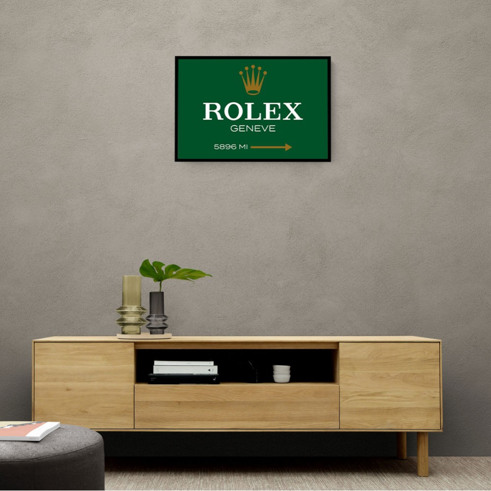 Rolex Genève Green Sign