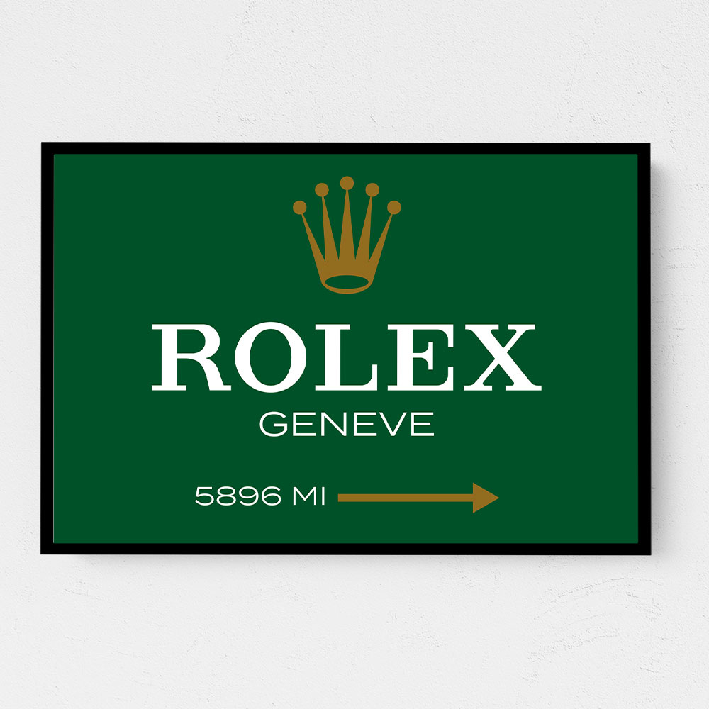 Rolex Genève Green Sign